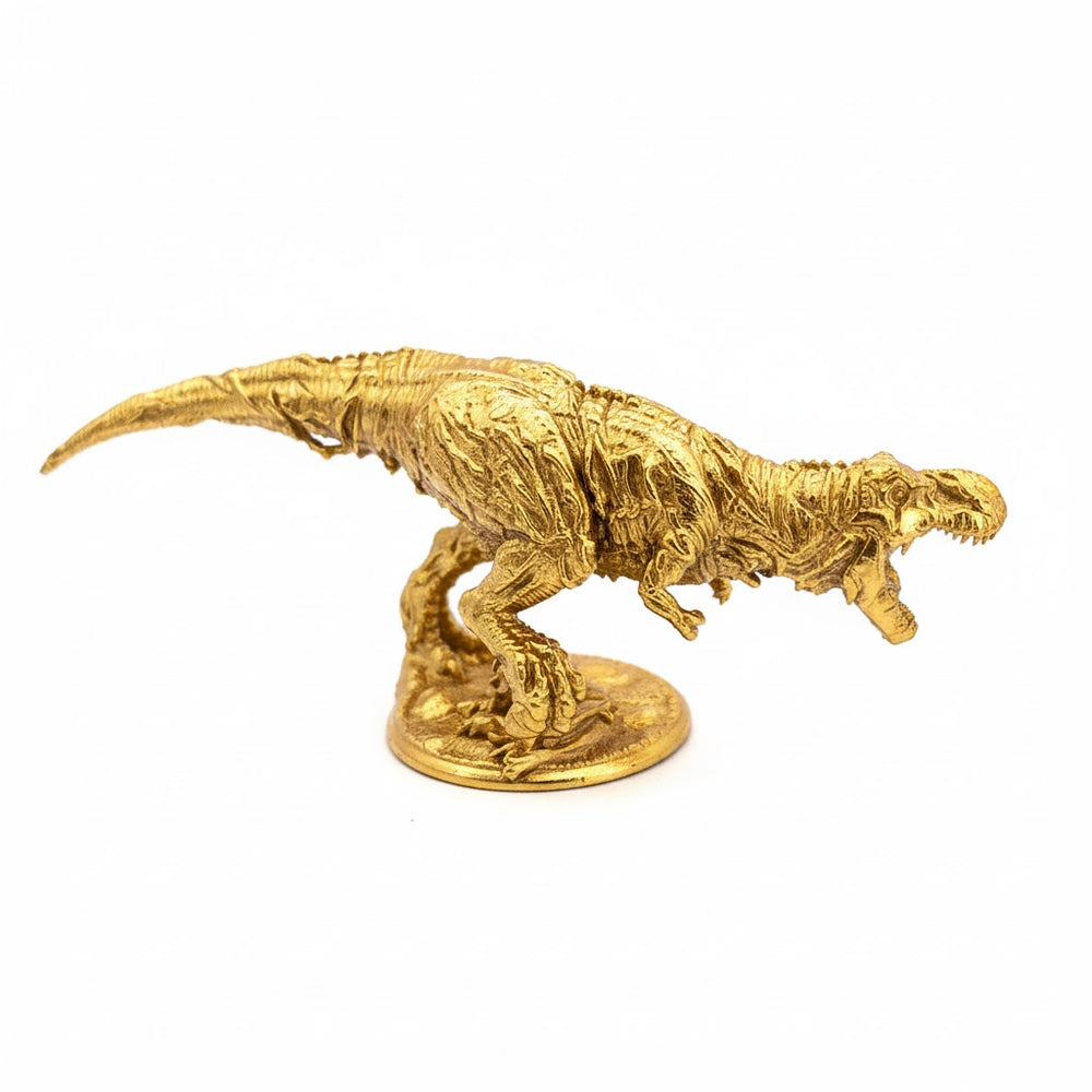 Zombie T-Rex hand-poured 999+ silver statue by Gold Spartan
