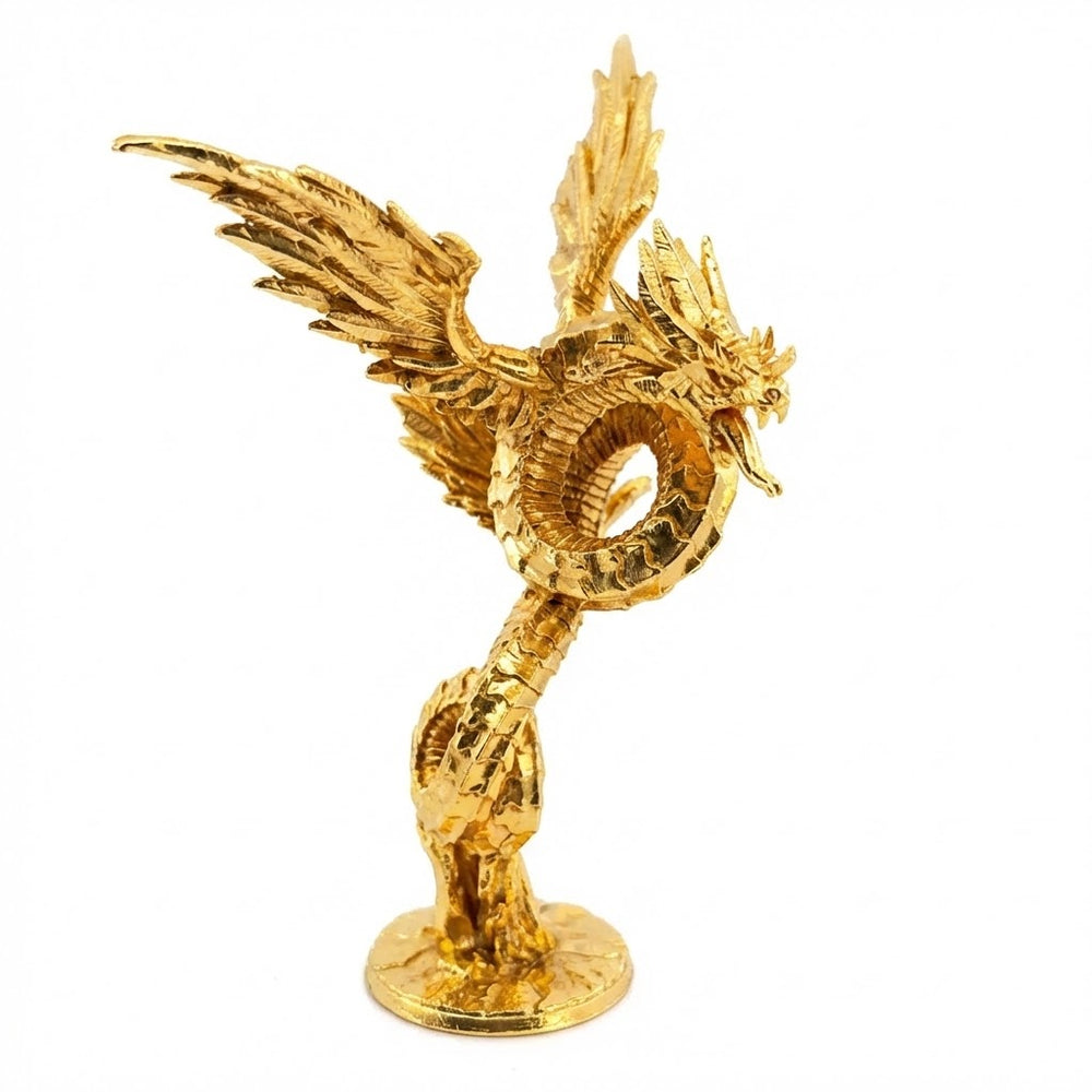Quetzalcoatl hand-poured 999+ silver statue by Gold Spartan