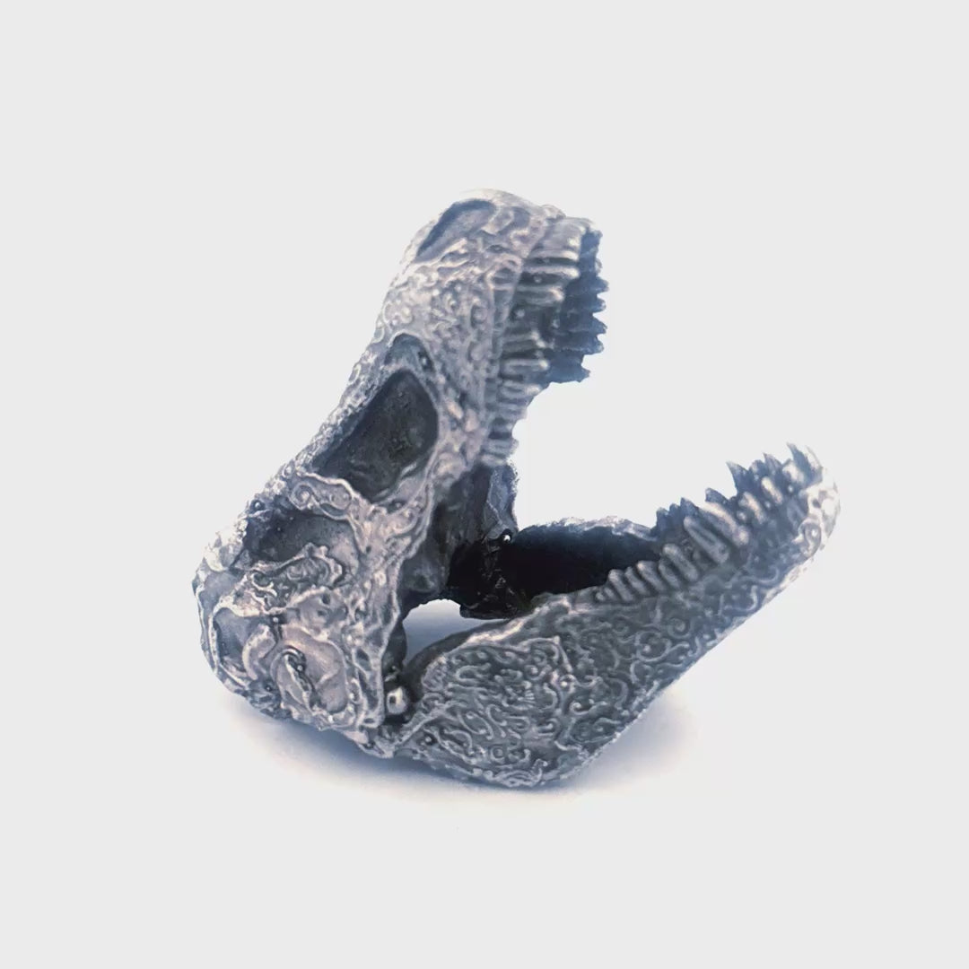 Decorated T-Rex Skull