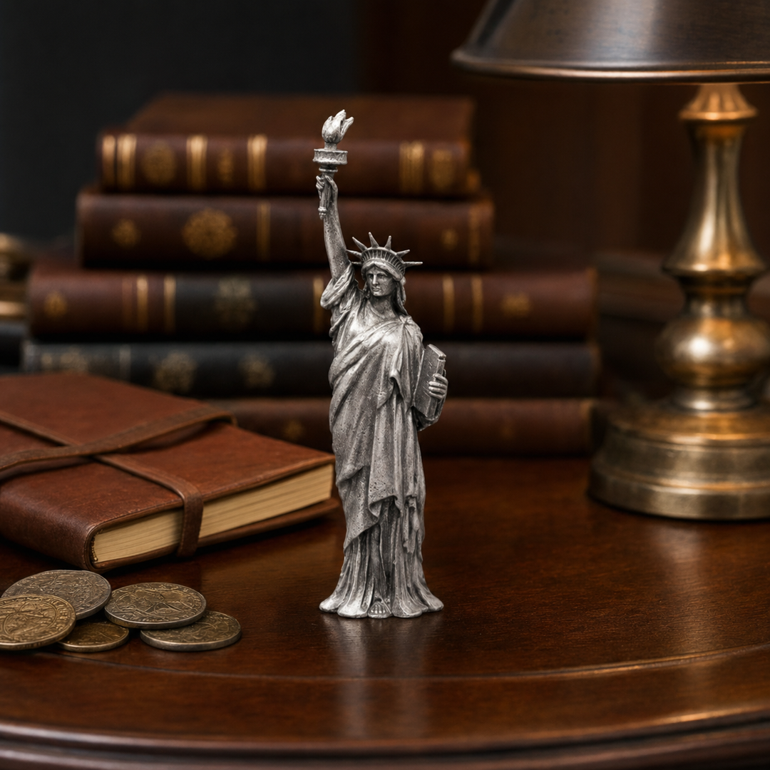 Statue of Liberty hand-poured 999+ silver statue by Gold Spartan