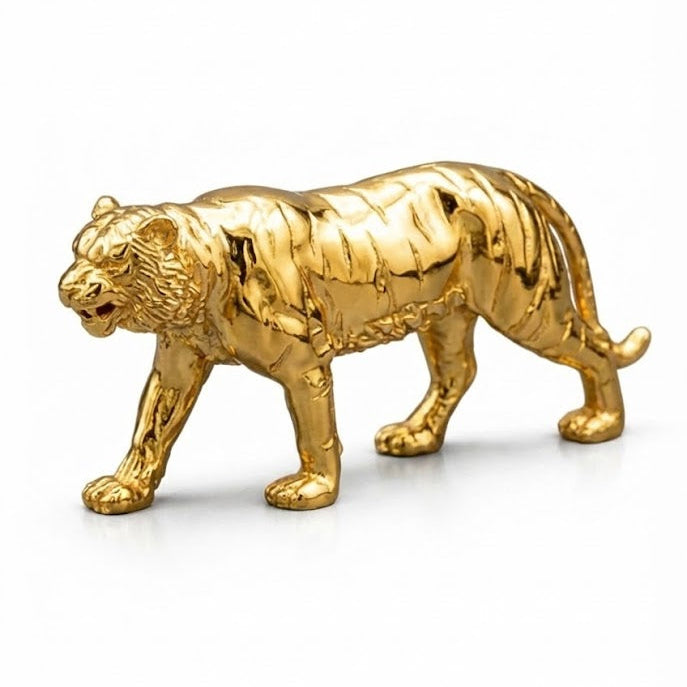 Tiger hand-poured 999+ silver statue by Gold Spartan