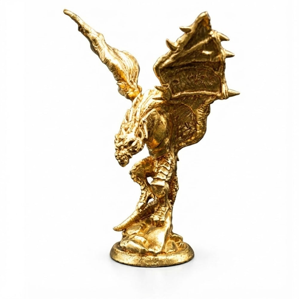 Wyvern Dragon hand-poured 999+ silver statue by Gold Spartan