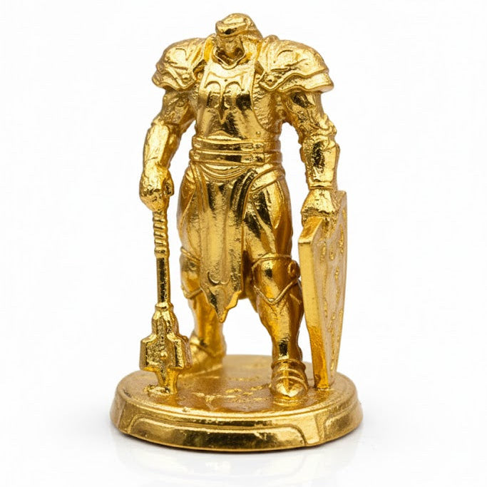 Cleric hand-poured 999+ silver statue by Gold Spartan