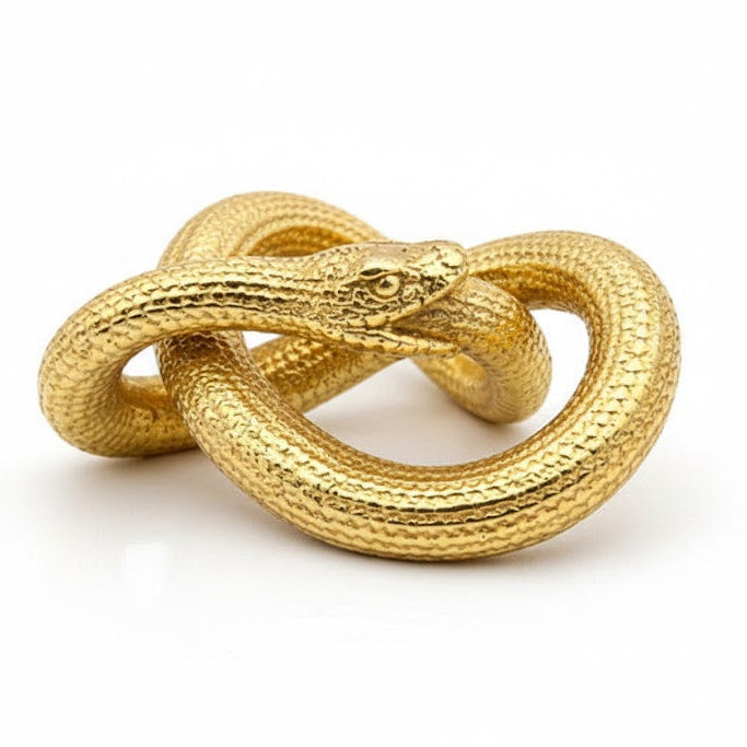 Ouroboros hand-poured 999+ silver statue by Gold Spartan