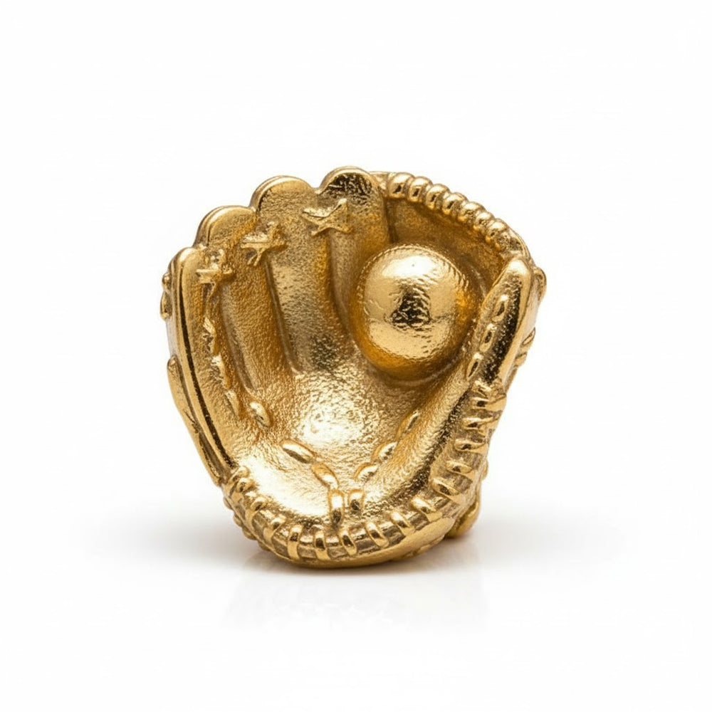 Baseball Glove hand-poured 999+ silver statue by Gold Spartan