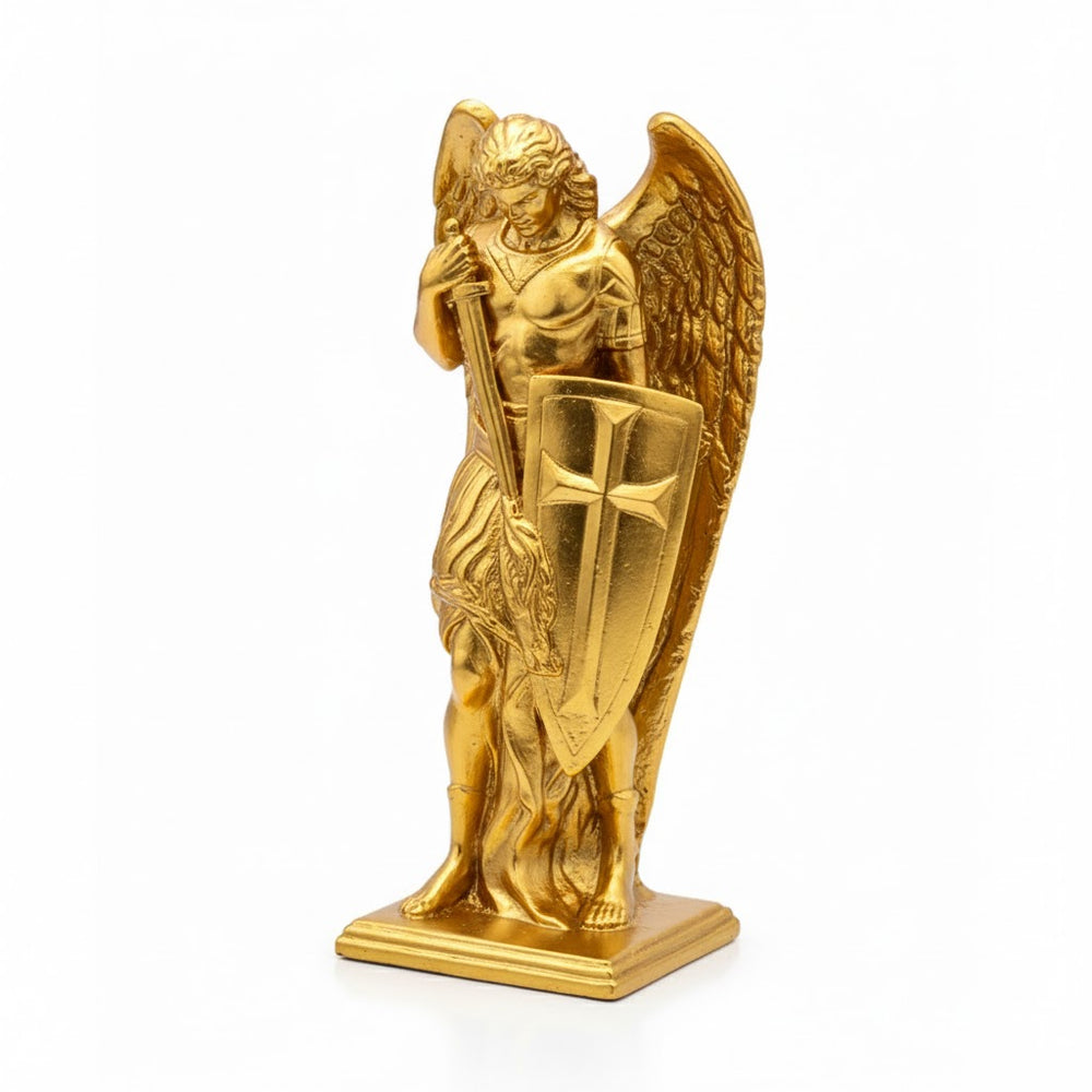 Archangel Michael V2 hand-poured 999+ silver statue by Gold Spartan