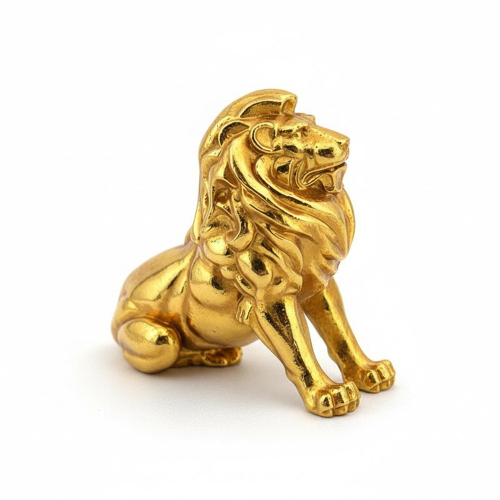 Lion V2 hand-poured 999+ silver statue by Gold Spartan