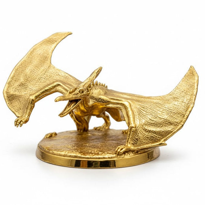 Pterodactyl hand-poured 999+ silver statue by Gold Spartan