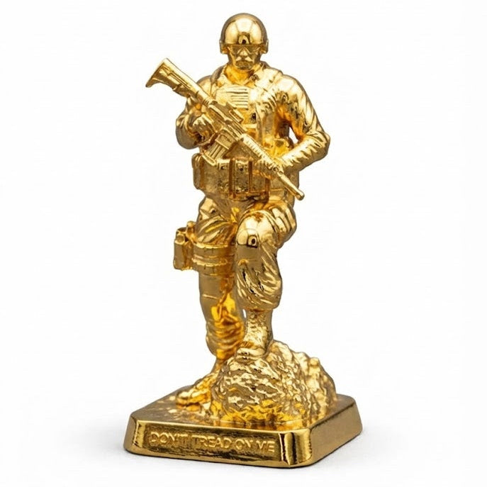 Don't Tread On Me Series 5 (Seal) hand-poured 999+ silver statue by Gold Spartan