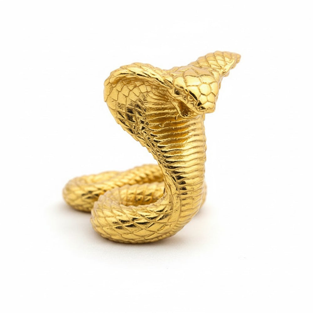 Cobra hand-poured 999+ silver statue by Gold Spartan