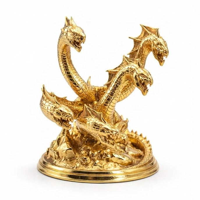 Hydra hand-poured 999+ silver statue by Gold Spartan