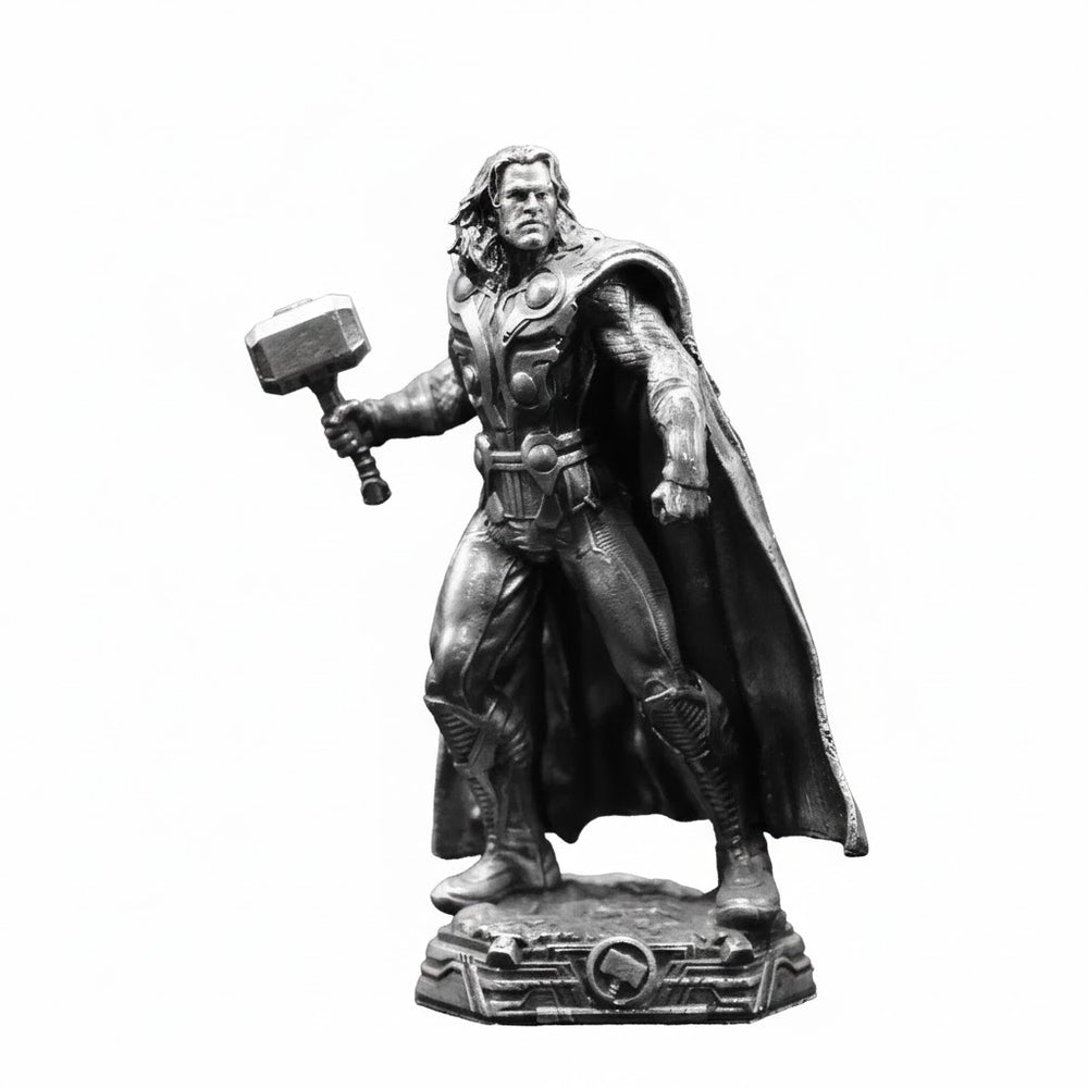 Thor hand-poured 999+ silver statue by Gold Spartan