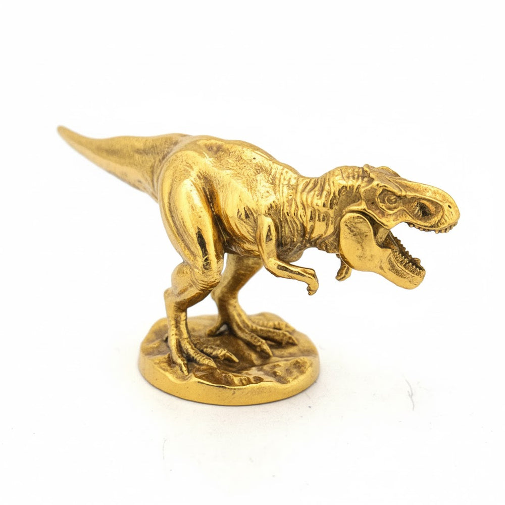 Tyrannosaurus Rex hand-poured 999+ silver statue by Gold Spartan