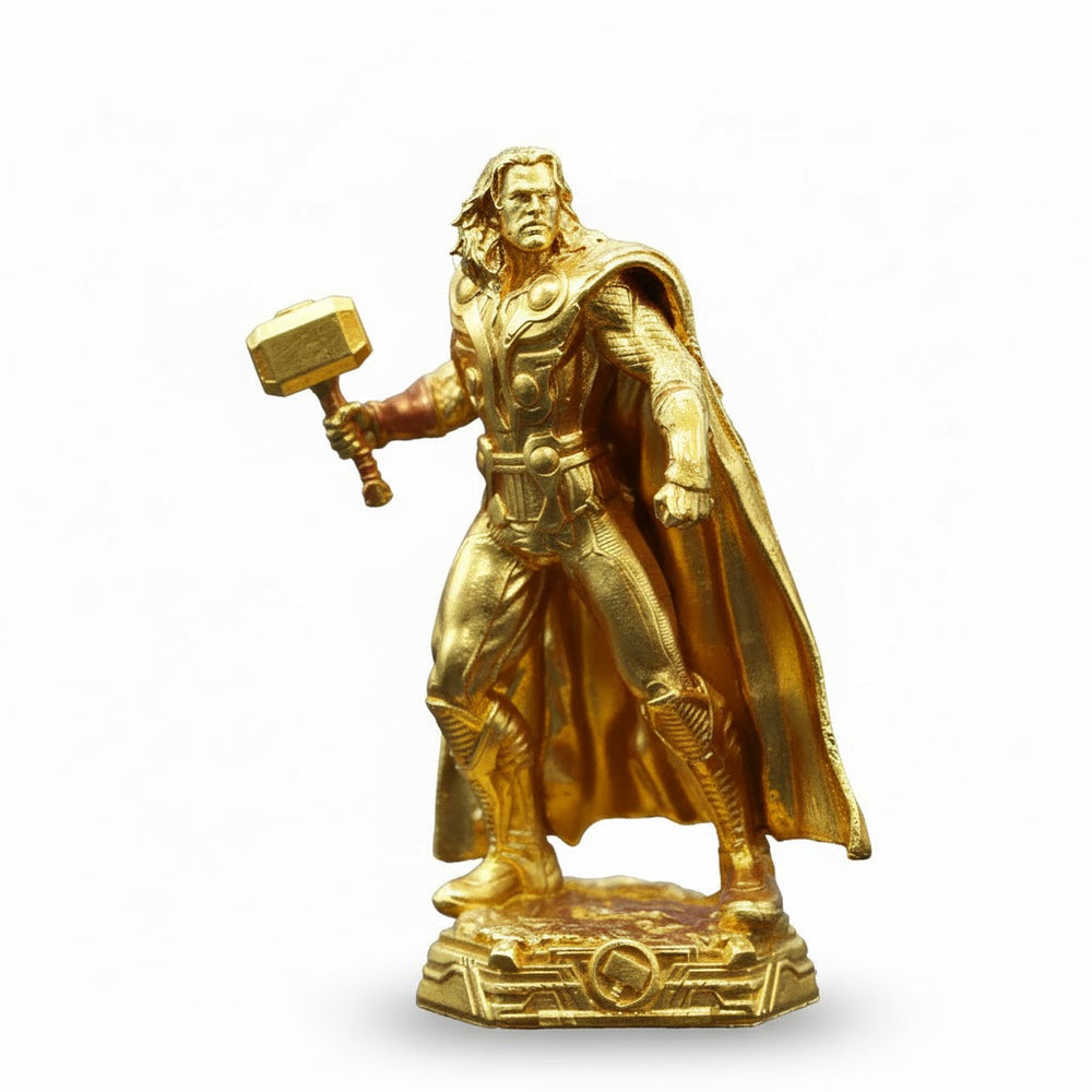 Thor hand-poured 999+ silver statue by Gold Spartan