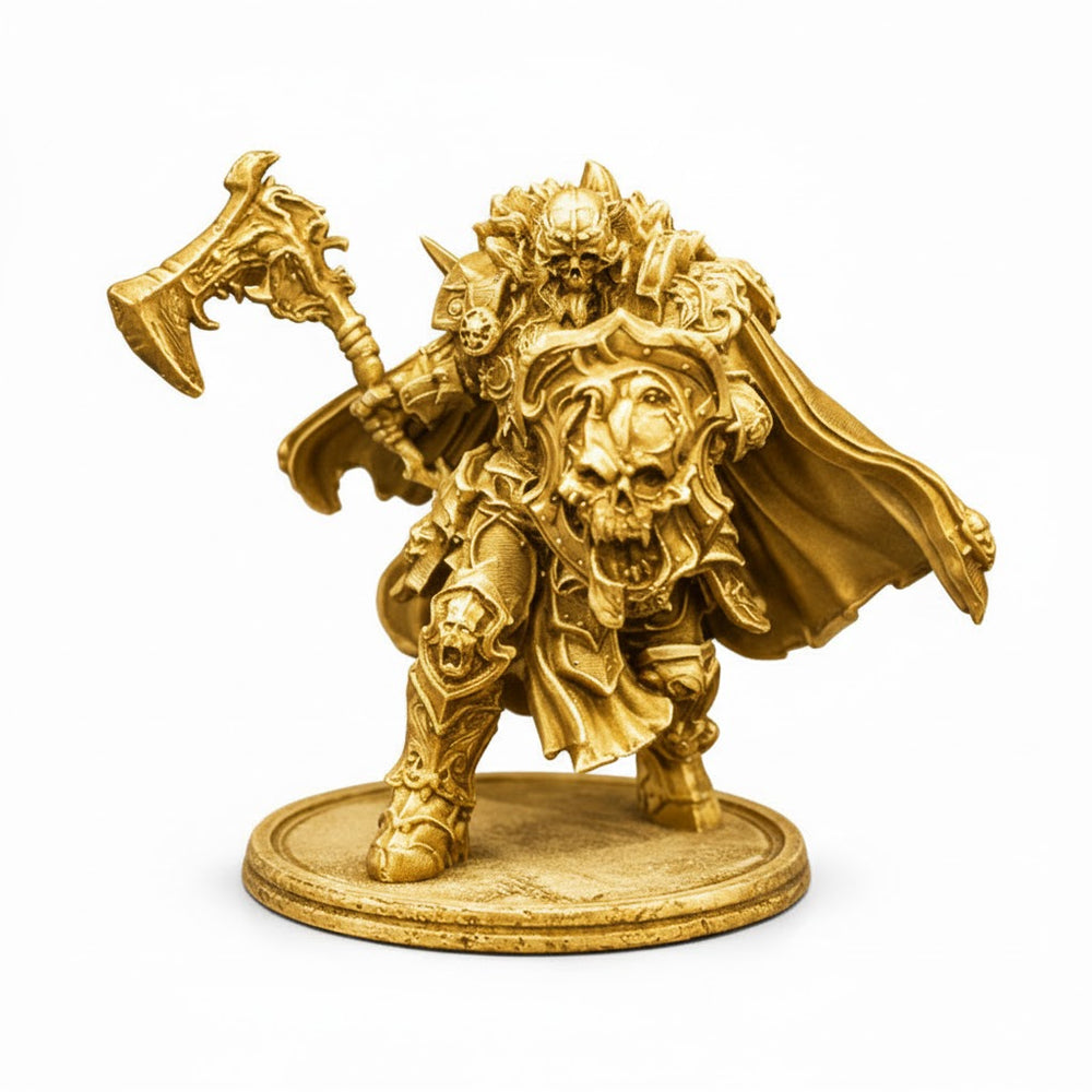 Chaos Knight hand-poured 999+ silver statue by Gold Spartan
