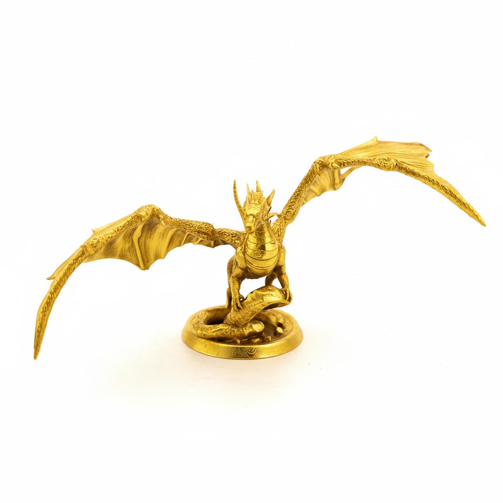 Dragon King hand-poured 999+ silver statue by Gold Spartan