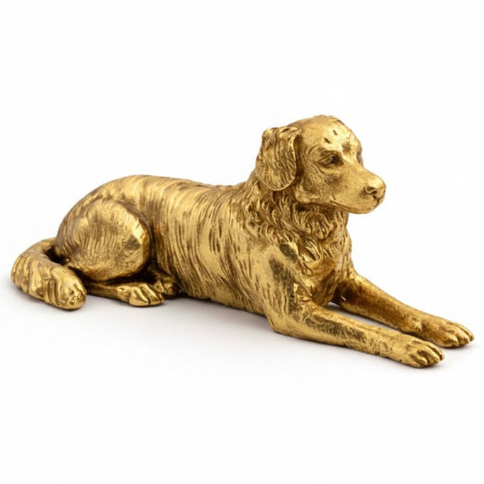 Australian Shepherd hand-poured 999+ silver statue by Gold Spartan