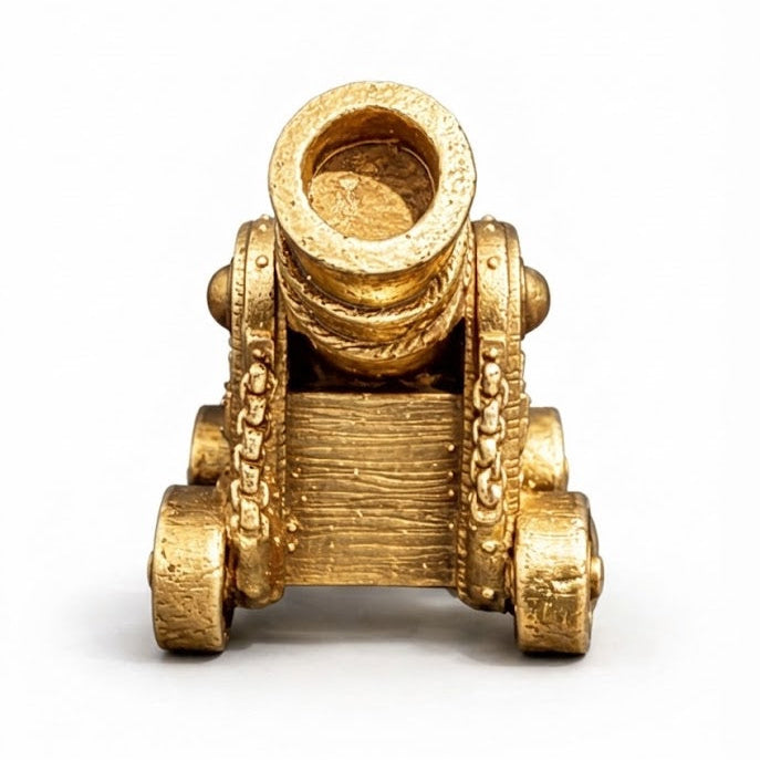 Cannon hand-poured 999+ silver statue by Gold Spartan