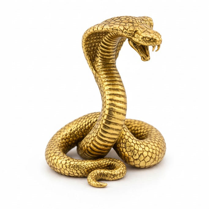 Cobra V3 hand-poured 999+ silver statue by Gold Spartan