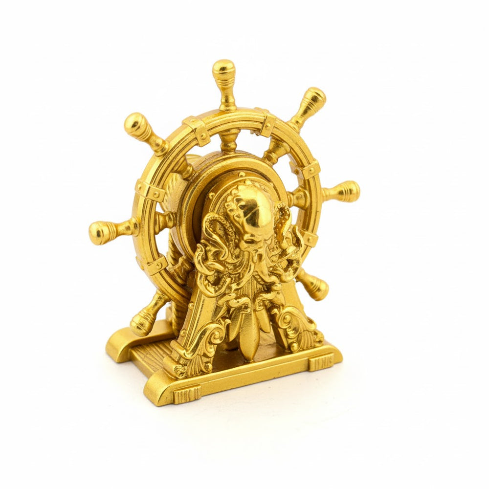 The Pirate's Wheel hand-poured 999+ silver statue by Gold Spartan