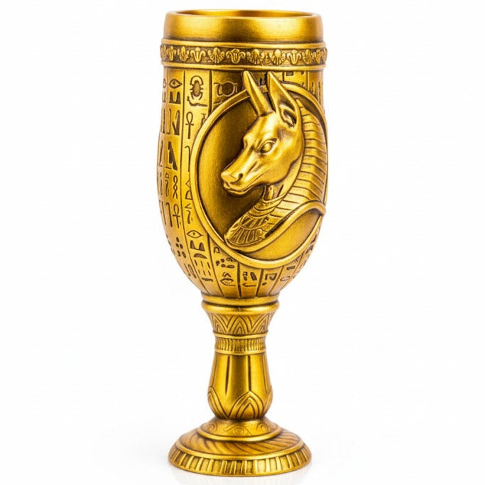 Anubis Chalice hand-poured 999+ silver statue by Gold Spartan