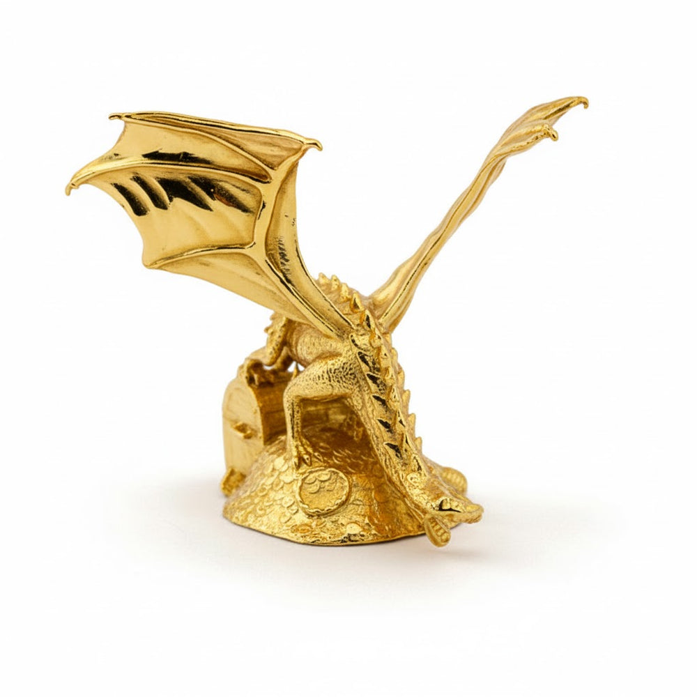 Treasure Dragon hand-poured 999+ silver statue by Gold Spartan