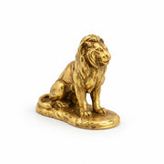 Lion hand-poured 999+ silver statue by Gold Spartan