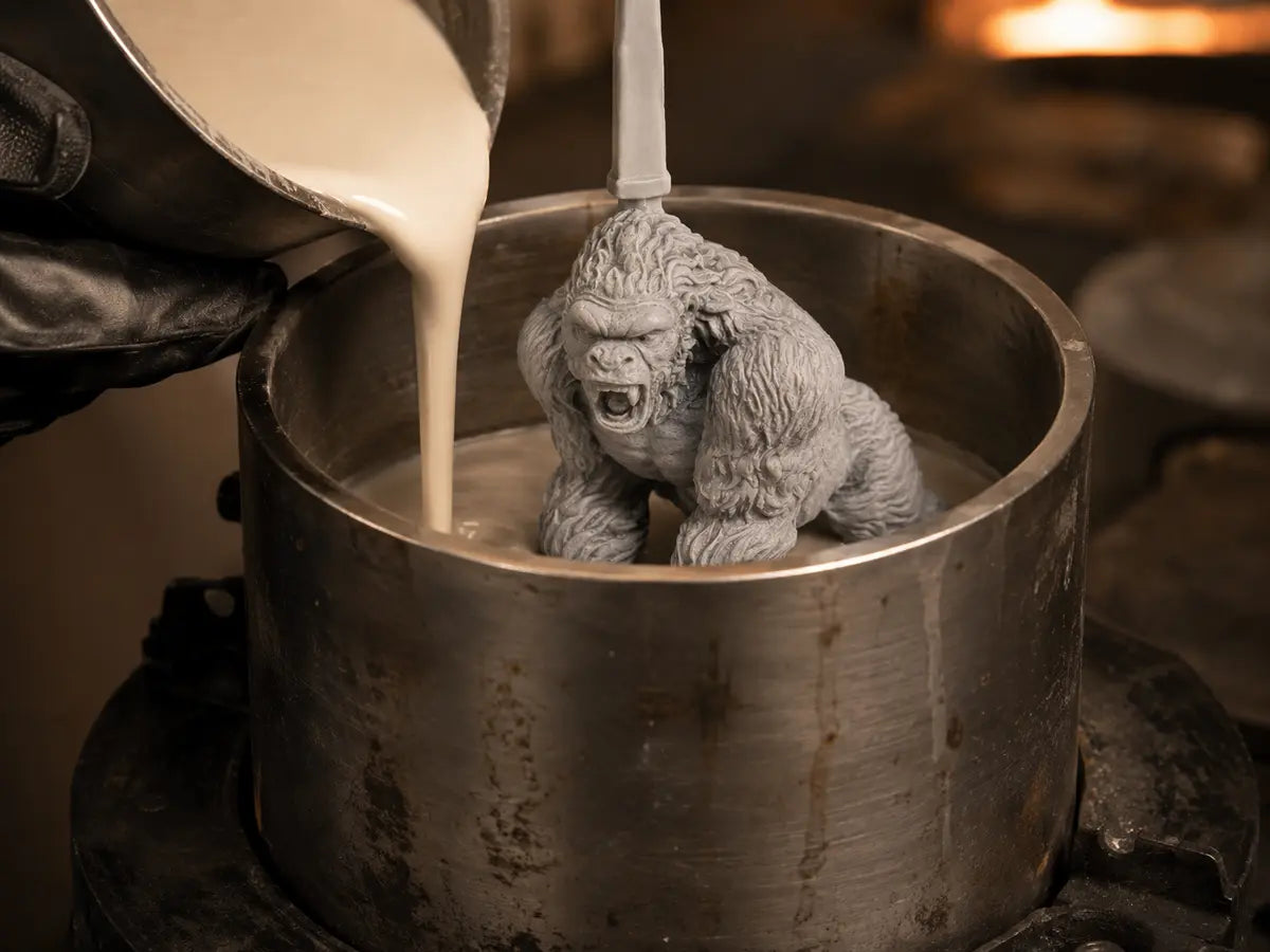 Create the investment mold in the Gold Spartan production process